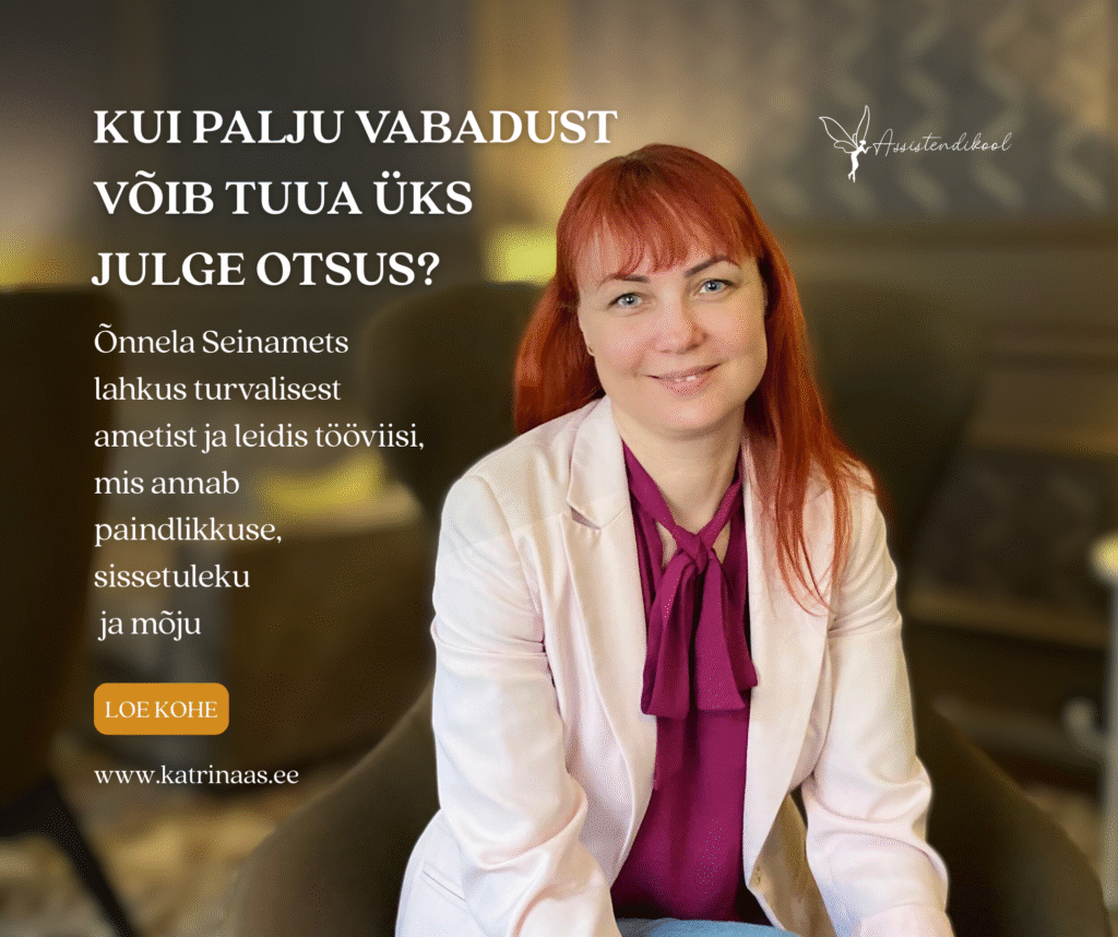 Õnnela Seinamets Assistendikooli mentor ja juht